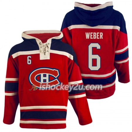 Mænd NHL Montreal Canadiens Shea Weber 6 Rød Sawyer Hooded Sweatshirt
